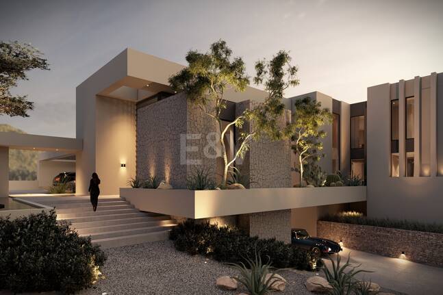 Front line Golf Plot with a project in La Zagaleta