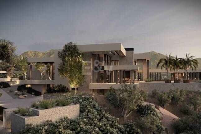 Front line Golf Plot with a project in La Zagaleta