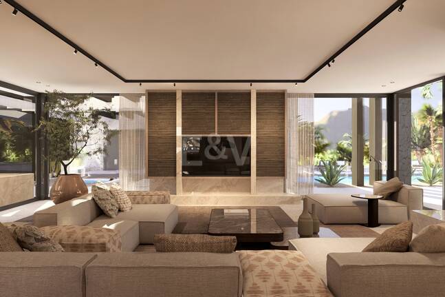 Front line Golf Plot with a project in La Zagaleta