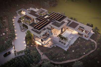 Front line Golf Plot with a project in La Zagaleta