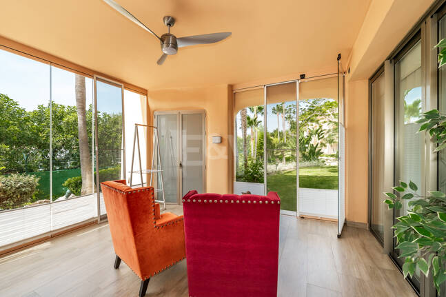Elegantes Gartenapartment im Mansion Club an Marbellas Goldener Meile