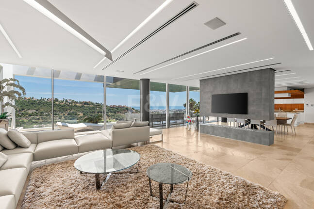 Zeitgenössische Villa mit Panoramablick in Los Arqueros