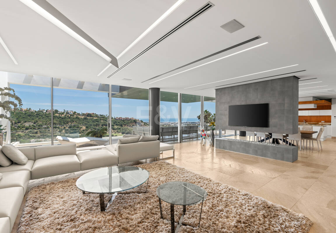 Zeitgenössische Villa mit Panoramablick in Los Arqueros