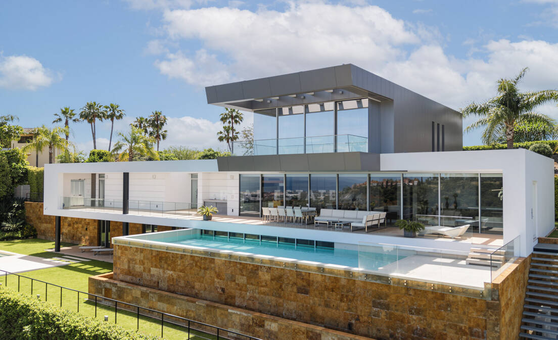 Villa contemporánea con vistas panorámicas en Los Arqueros
