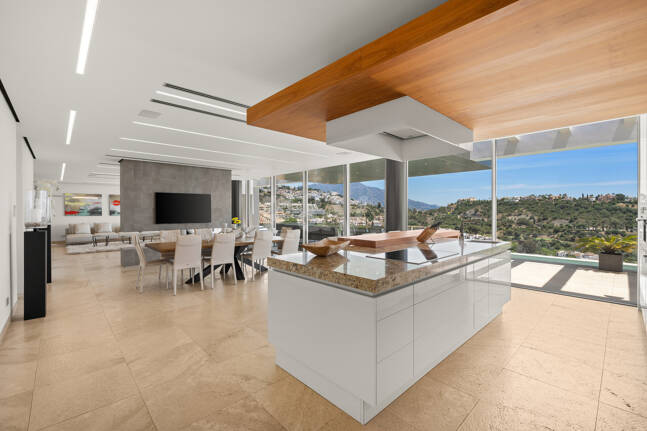 Zeitgenössische Villa mit Panoramablick in Los Arqueros