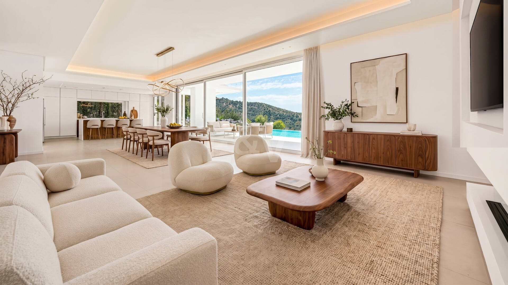 Villa de cinco dormitorios con estilo de vida de resort en Palo Alto