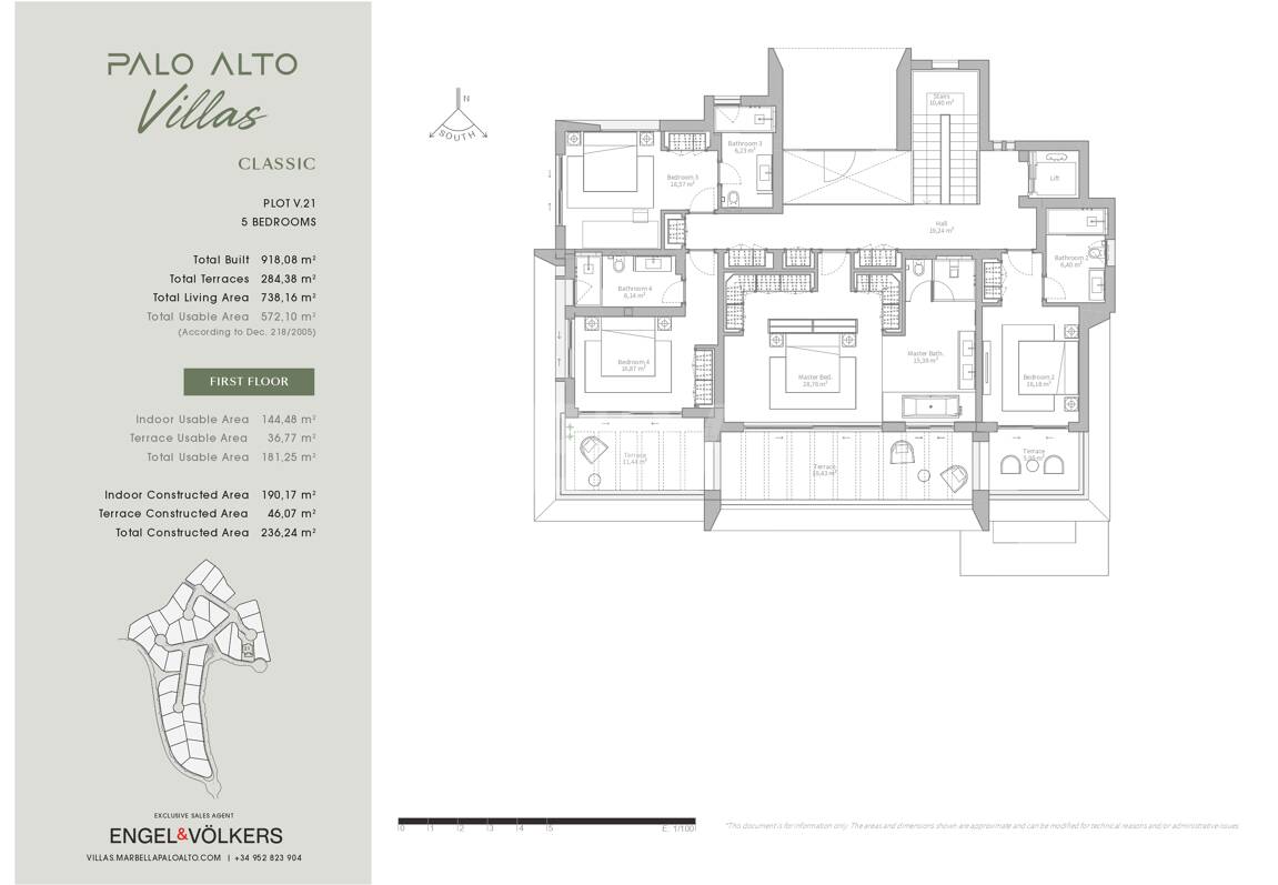 Villa de cinco dormitorios con estilo de vida de resort en Palo Alto