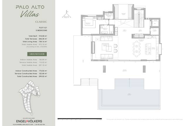 Villa de cinco dormitorios con estilo de vida de resort en Palo Alto