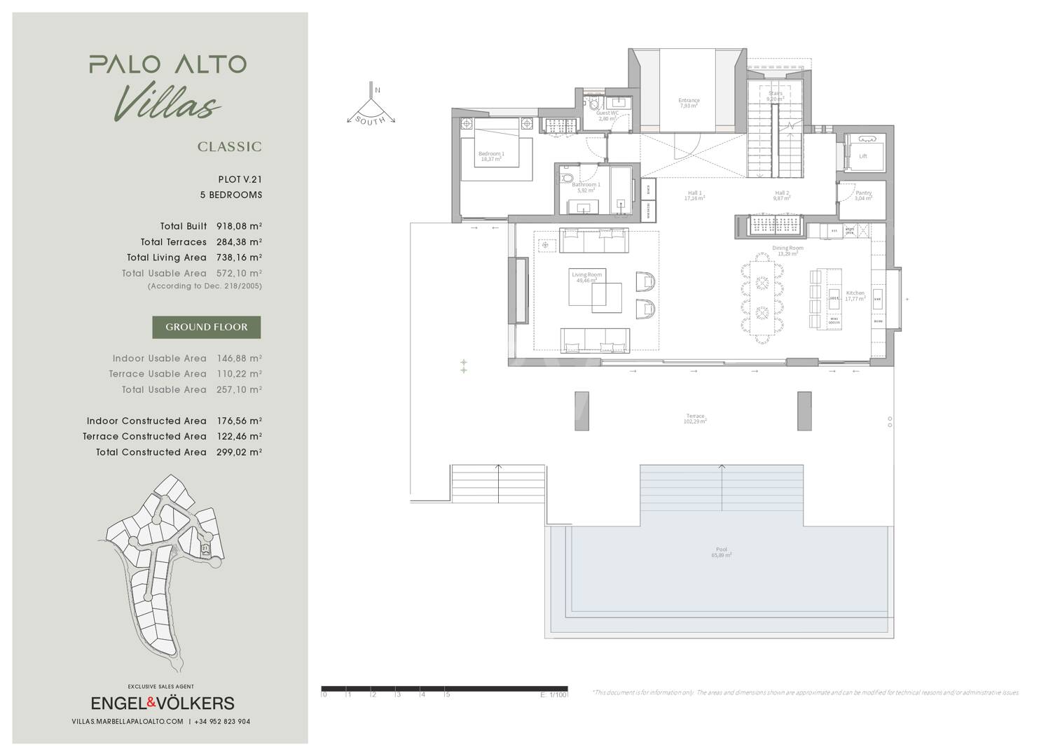 Villa de cinco dormitorios con estilo de vida de resort en Palo Alto