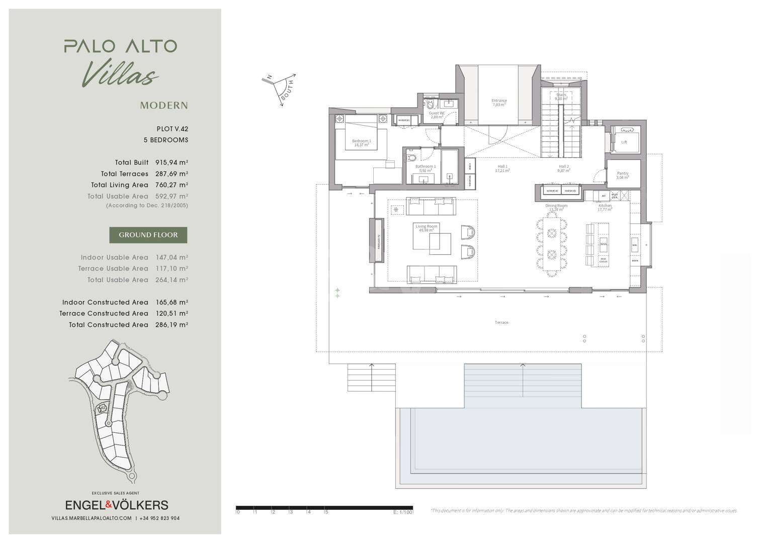 Elegante vivienda de cinco dormitorios con servicios propios de un resort en Palo Alto