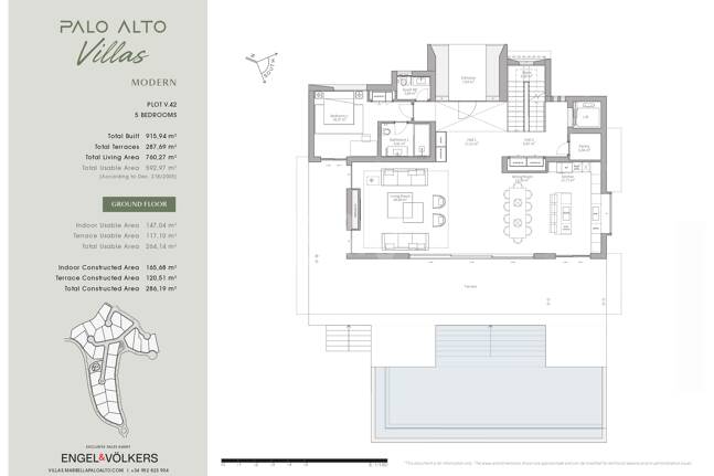 Elegante vivienda de cinco dormitorios con servicios propios de un resort en Palo Alto
