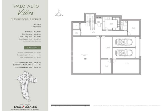 Villa con salón de doble altura y vistas panorámicas al mar en Palo Alto