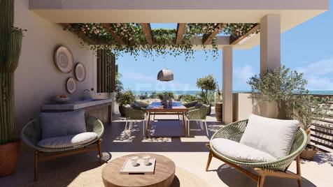 Luksusowy 3 Sypialnia Semi Penthouse z prywatnym basenem Rooftop na Golden Mile Marbelli