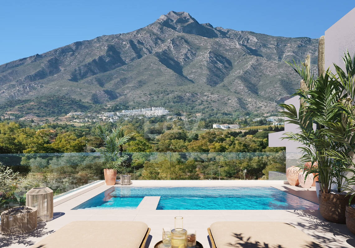New Luxury Semi Penthouse with Private Rooftop Pool on Marbella's Golden Mile
