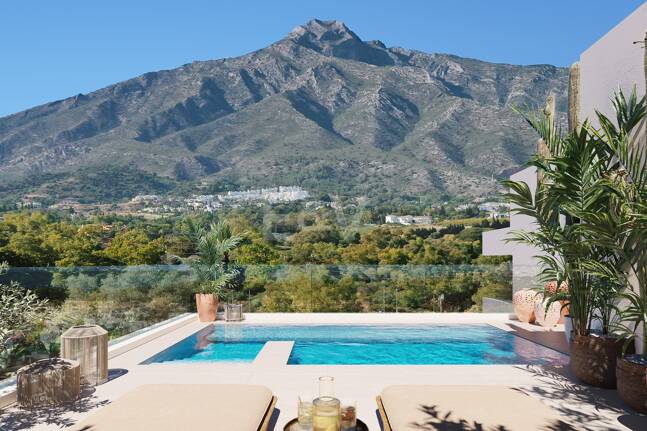 Luxury 3 Bedroom Semi Penthouse with Private Rooftop Pool on Marbella's Golden Mile