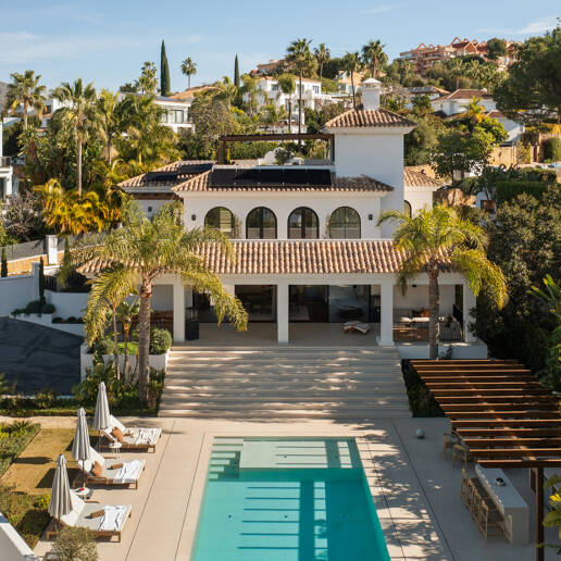 Villa en primera línea de golf con instalaciones de vanguardia