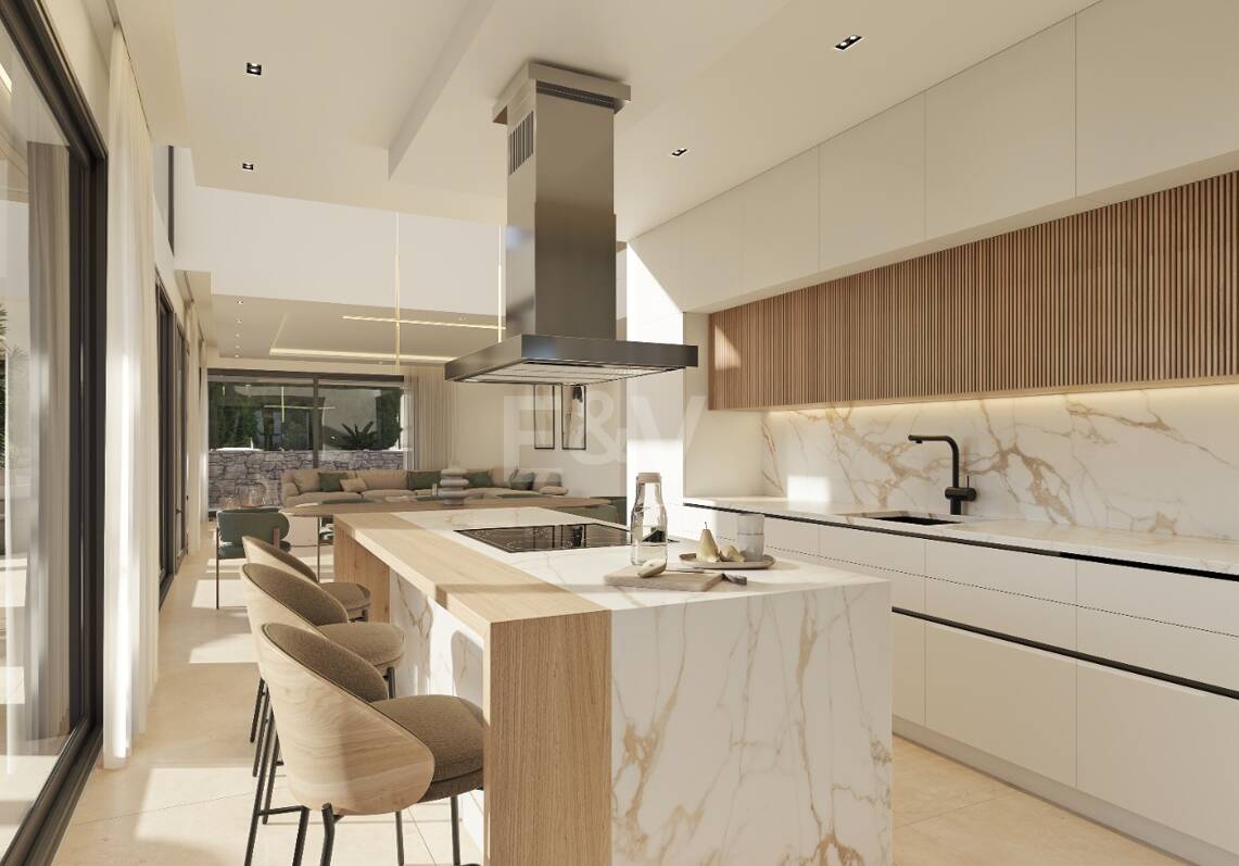 Projet de Villa contemporaine avec permis de construire et vue sur la mer