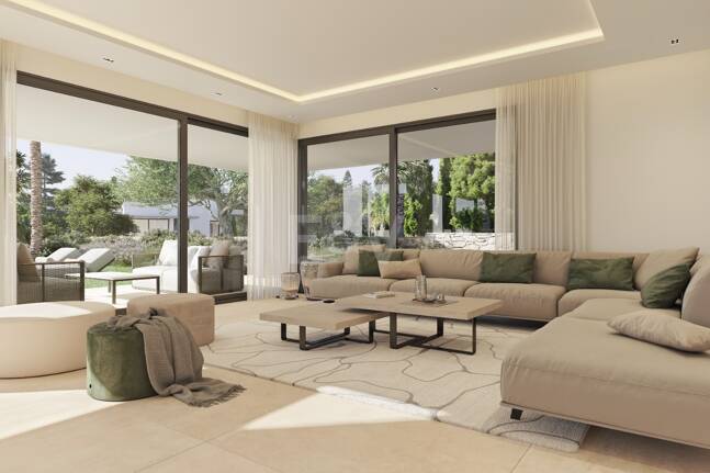 Contemporary Villa with Sea and Mountain Views