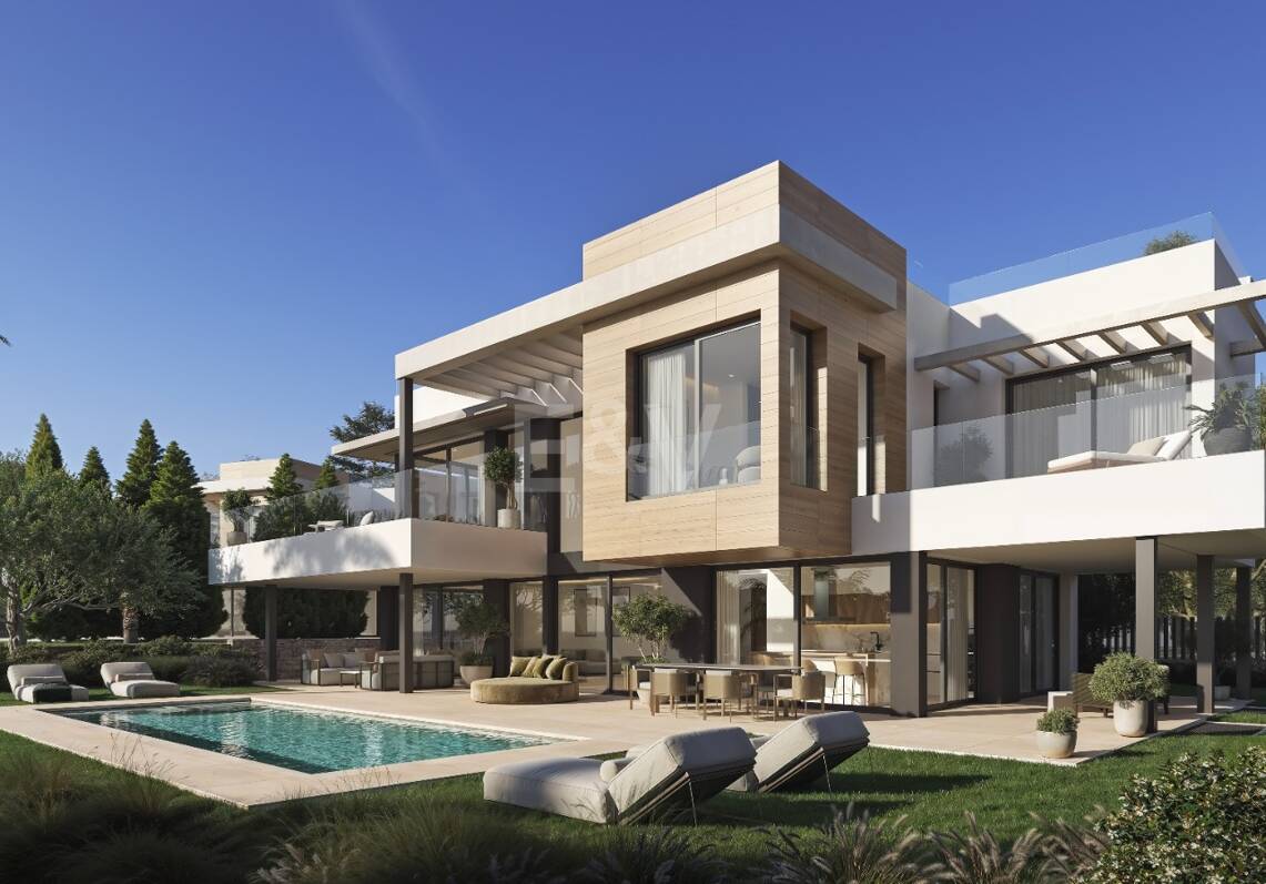 Villa contemporaine avec vue sur la mer et la montagne