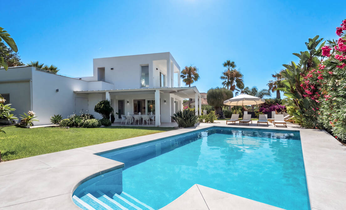 Mediterranean Villa Living Just Steps to the Beach
