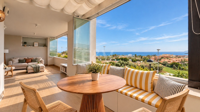 Impresionante casa adosada en esquina con vistas panorámicas en Santa Clara Golf