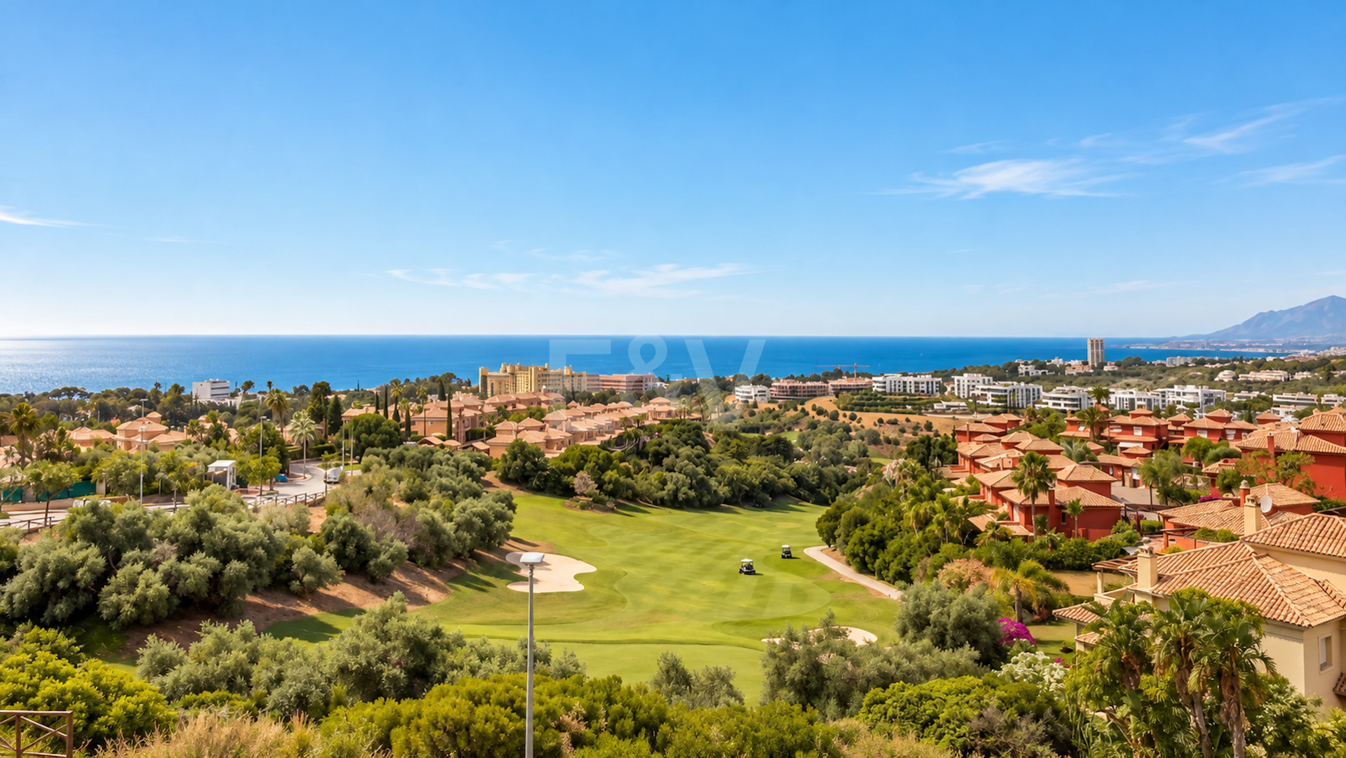 Wspaniała kamienica narożna z panoramicznym widokiem w klubie golfowym Santa Clara