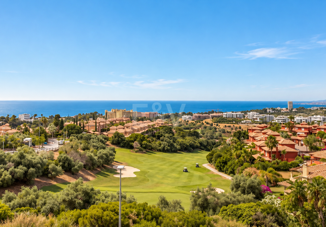 Wspaniała kamienica narożna z panoramicznym widokiem w klubie golfowym Santa Clara