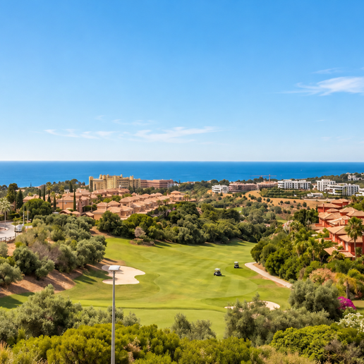 Wspaniała kamienica narożna z panoramicznym widokiem w klubie golfowym Santa Clara