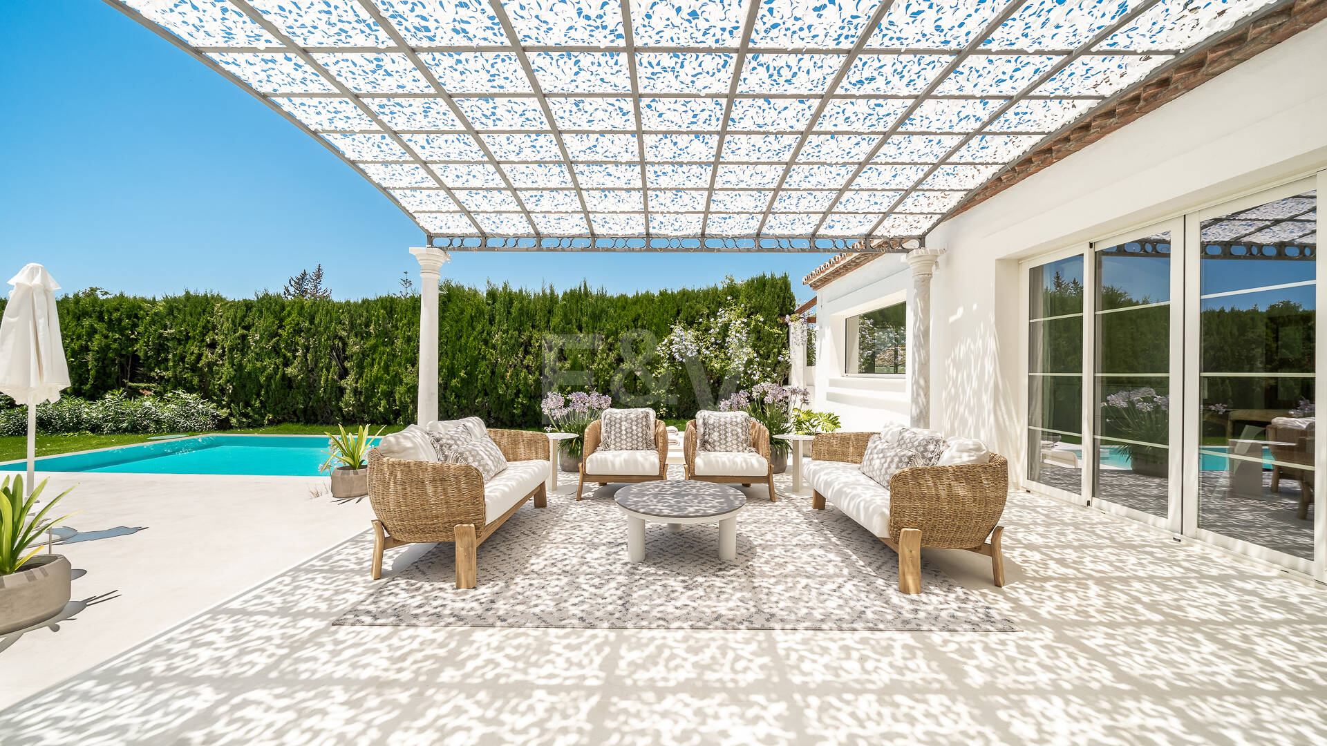 Elegant Fully Furnished One-Level Villa Steps from the Golf Club