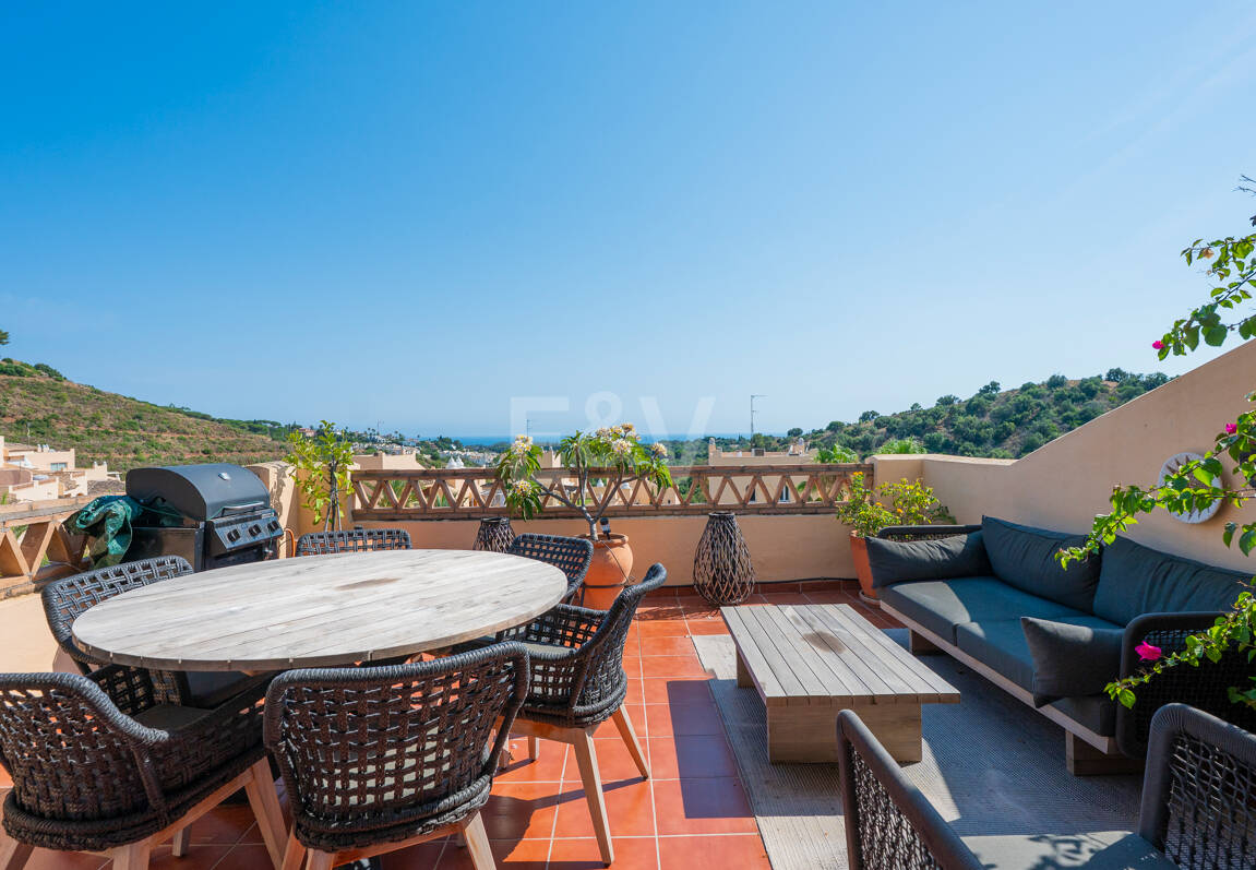 Ihr privater mediterraner Rückzugsort in Elviria – Langzeitmietwohnung mit Meerblick