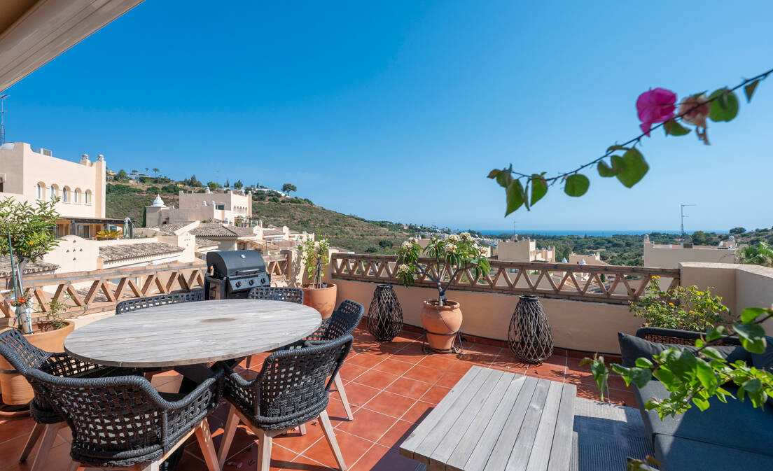 Ihr privater mediterraner Rückzugsort in Elviria – Langzeitmietwohnung mit Meerblick
