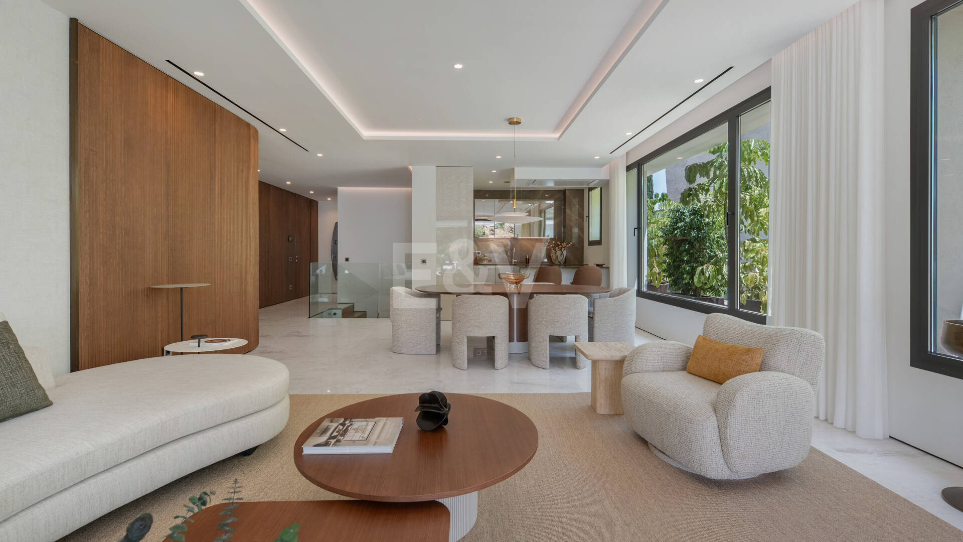 Exklusives Duplex-Gartenapartment in EPIC by Fendi Casa an der Goldenen Meile von Marbella