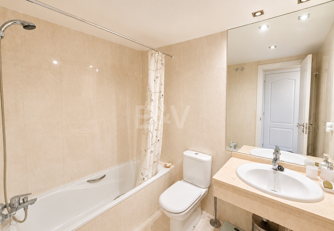 Enjoy Marbella's Golden Mile from this Bright Sea View Apartment