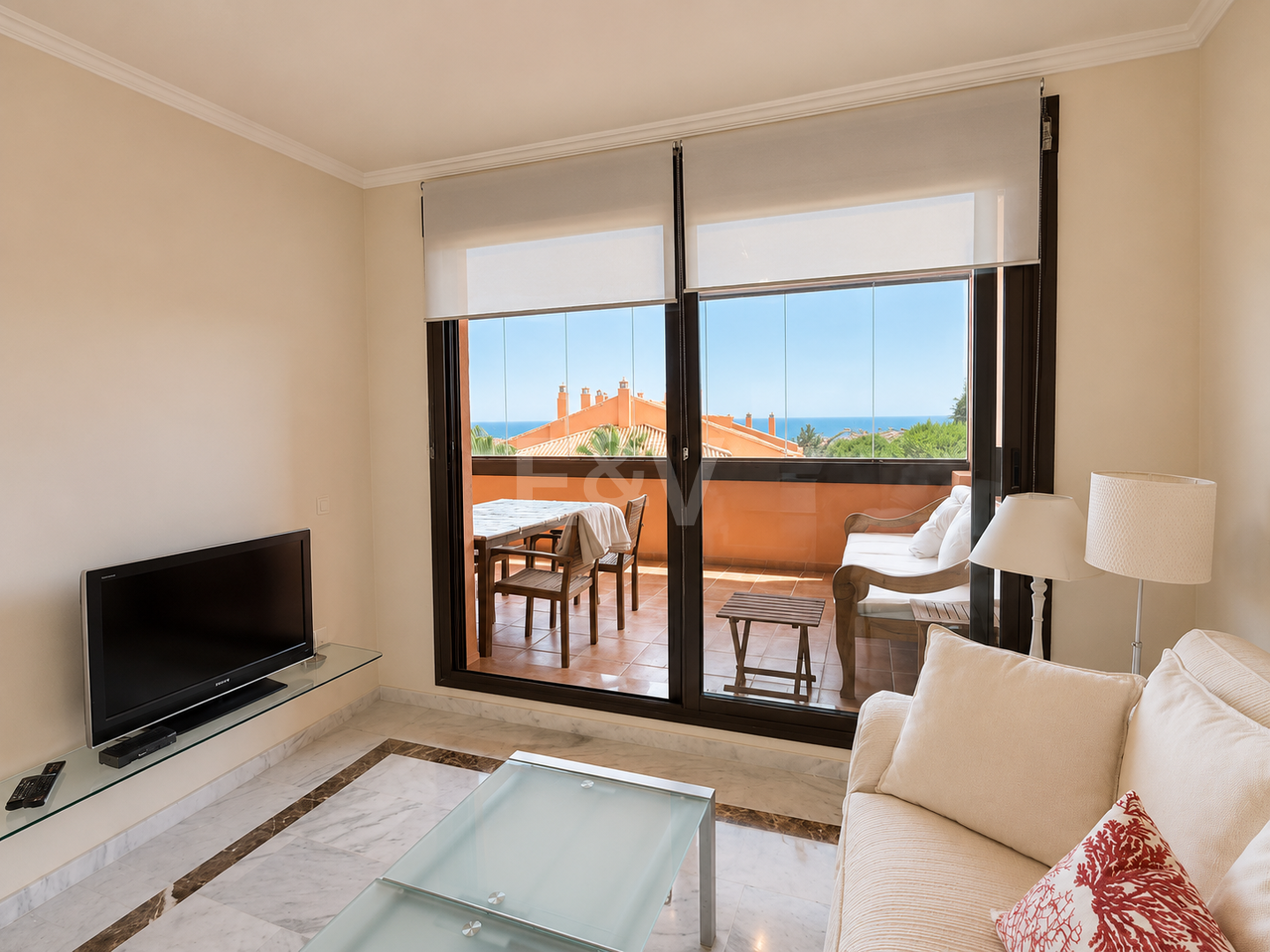 Enjoy Marbella's Golden Mile from this Bright Sea View Apartment