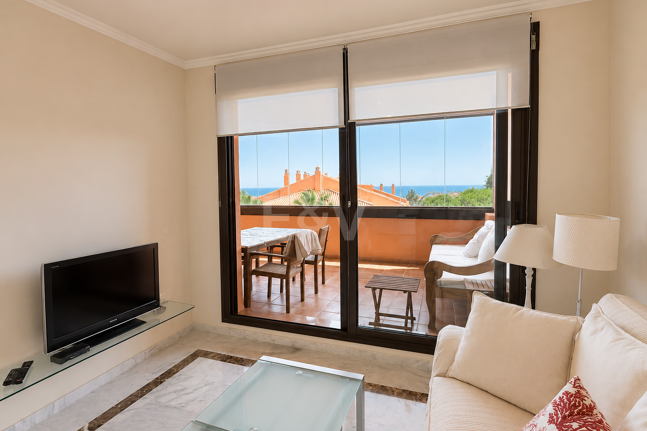 Enjoy Marbella's Golden Mile from this Bright Sea View Apartment