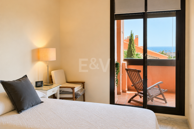 Enjoy Marbella's Golden Mile from this Bright Sea View Apartment