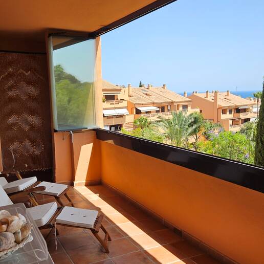 Enjoy Marbella's Golden Mile from this Bright Sea View Apartment
