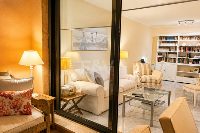 Enjoy Marbella's Golden Mile from this Bright Sea View Apartment