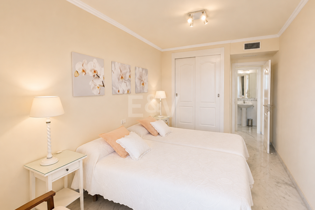 Enjoy Marbella's Golden Mile from this Bright Sea View Apartment