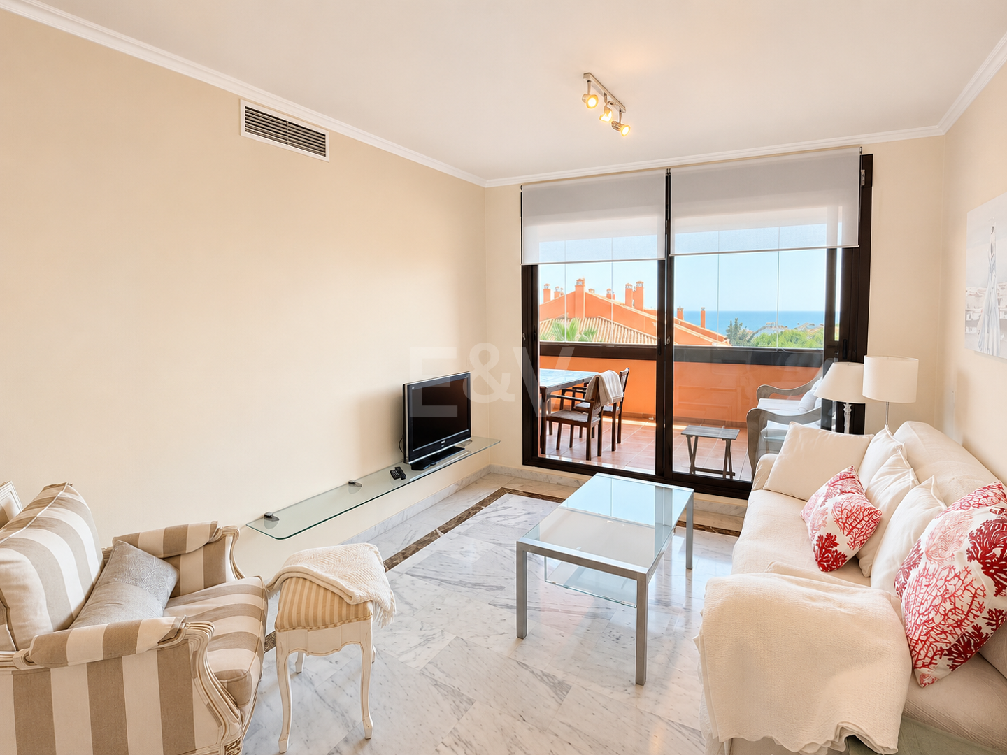 Enjoy Marbella's Golden Mile from this Bright Sea View Apartment