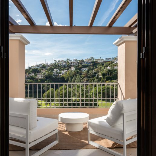 Exquisite Corner Penthouse with Golf and Mountain Views