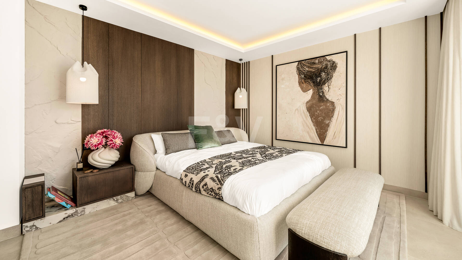 Villa nueva llave en mano con solárium en la Milla de Oro de Marbella