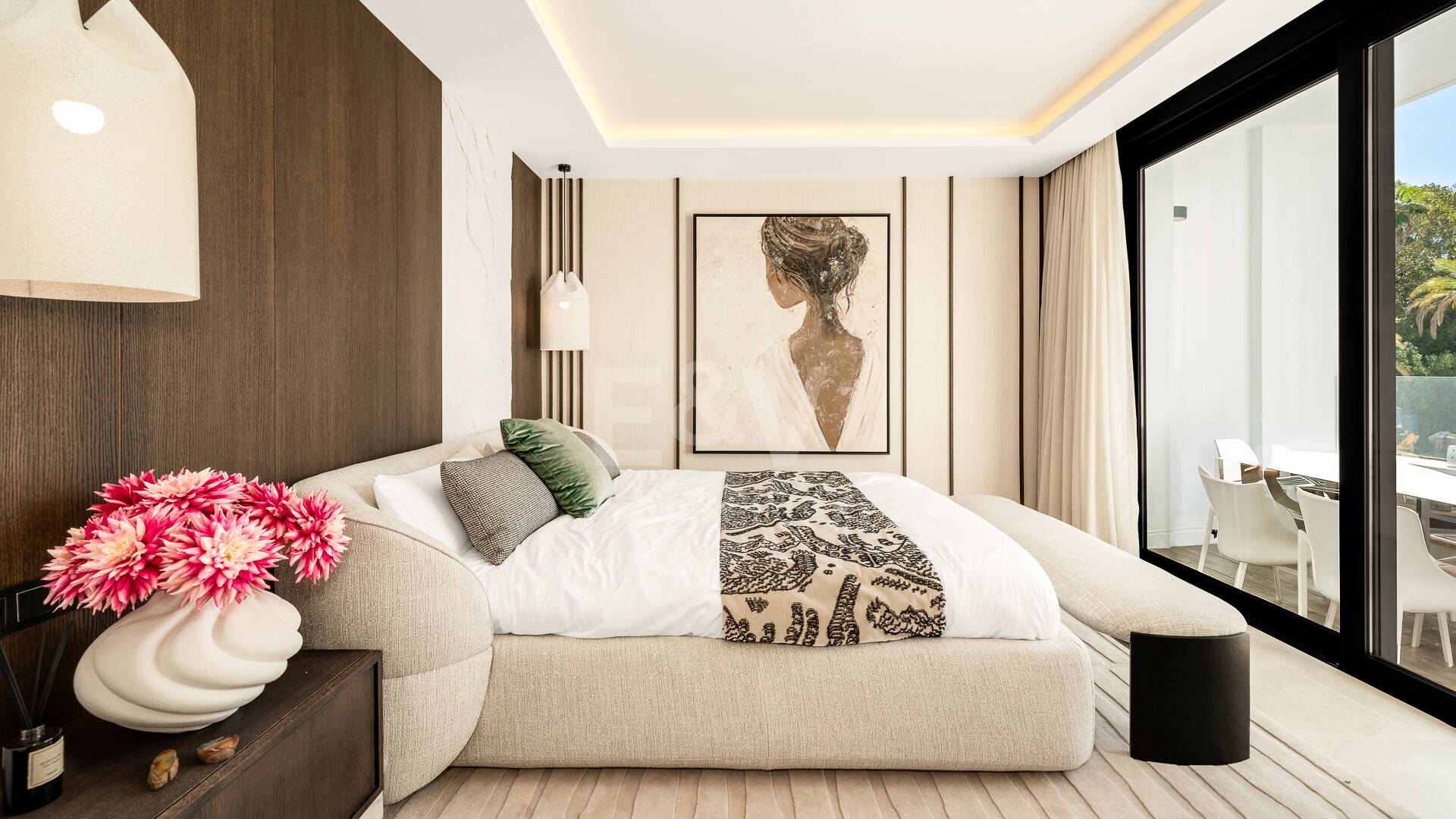 Villa nueva llave en mano con solárium en la Milla de Oro de Marbella