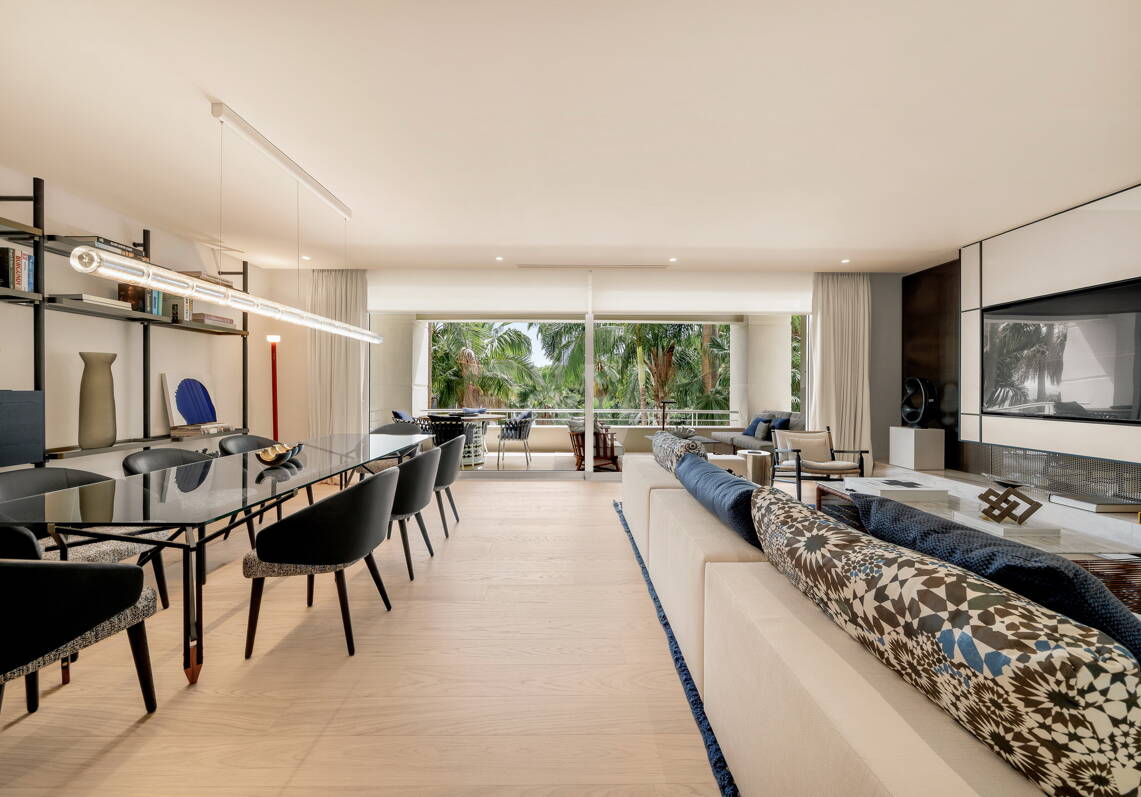 Luxus-Apartment in El Retiro de Nagüeles an der Goldenen Meile mit Meerblick und Designer-Interieurs