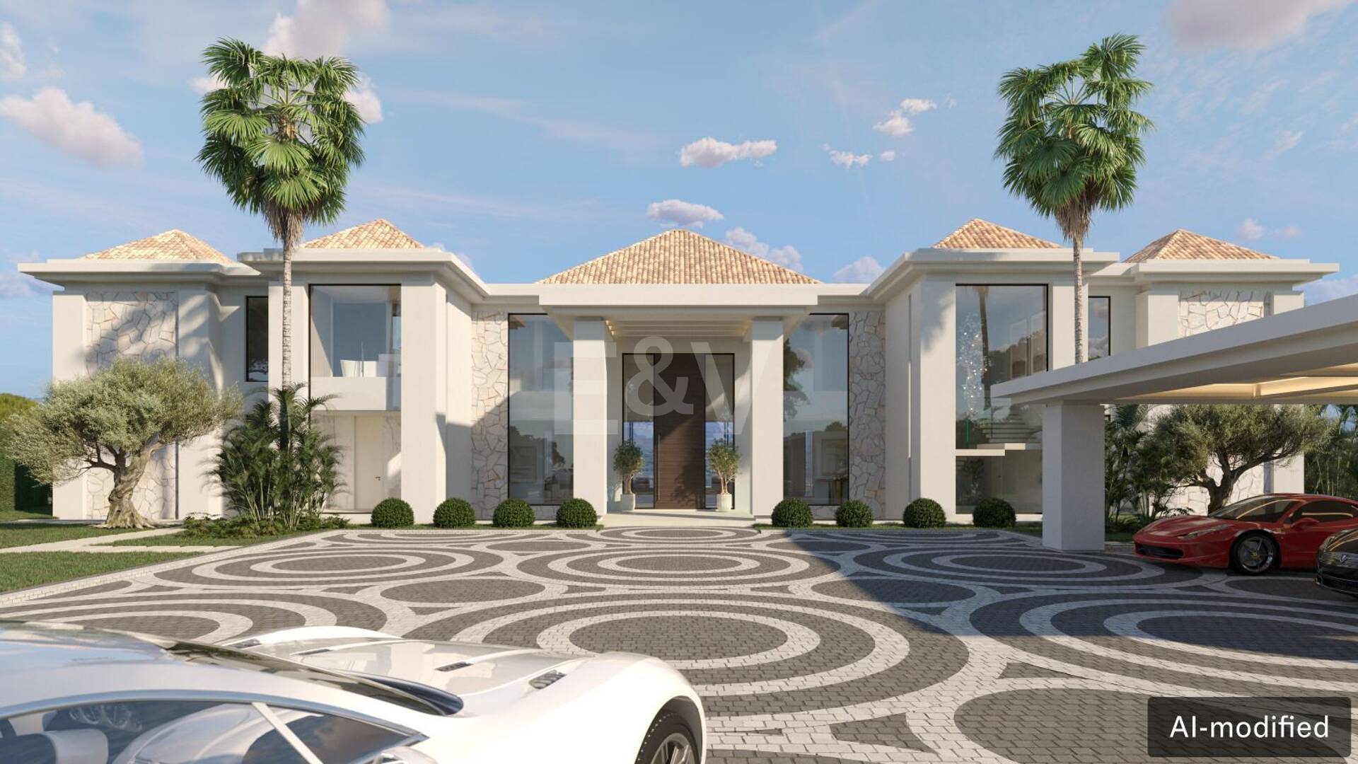 Excepcional parcela edificable con vistas al mar y proyecto aprobado en La Zagaleta