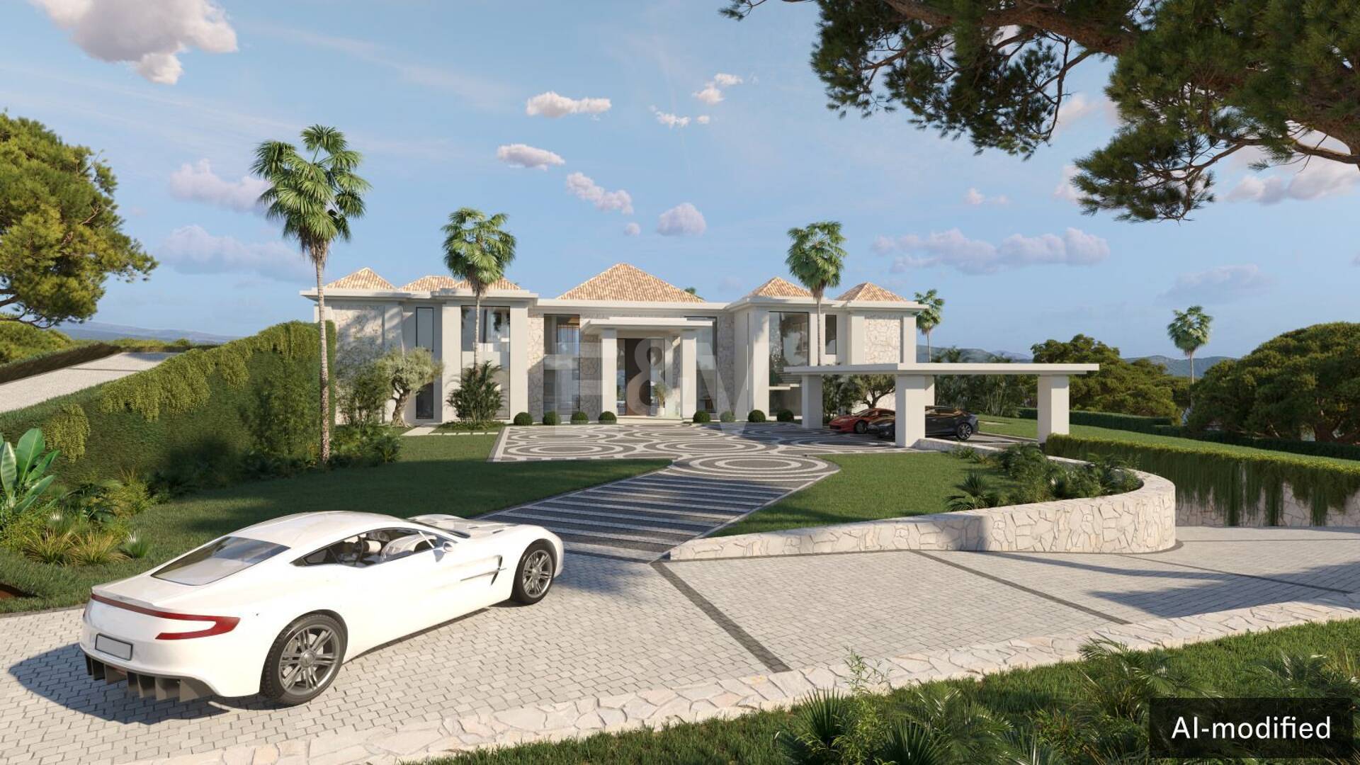 Excepcional parcela edificable con vistas al mar y proyecto aprobado en La Zagaleta