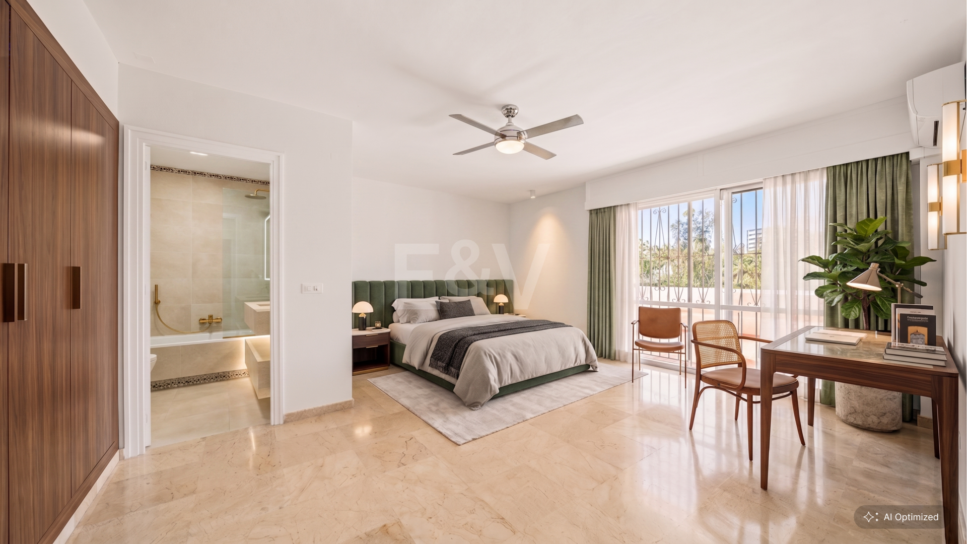 Spacious Frontline Golf Apartment with Expansive Terrace and Open Golf Views