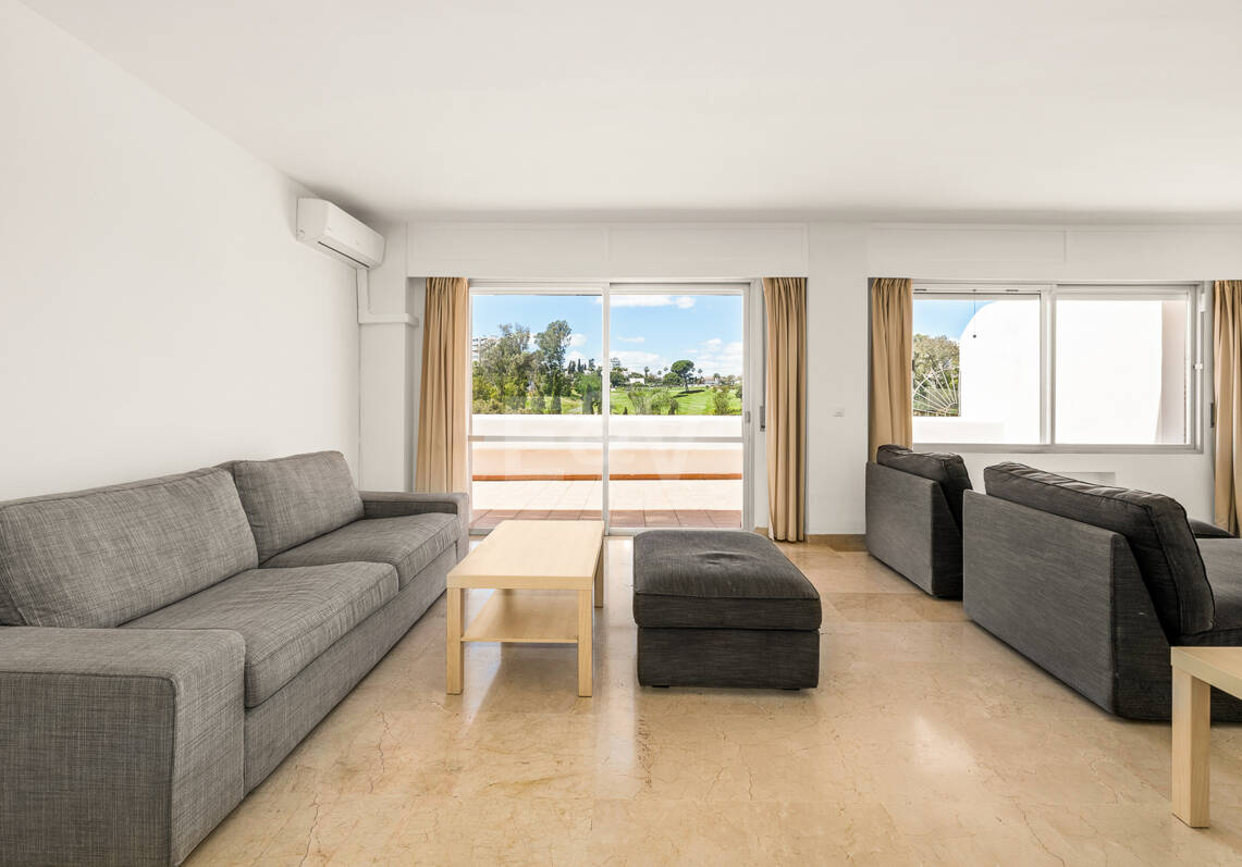 Spacious Frontline Golf Apartment with Expansive Terrace and Open Golf Views