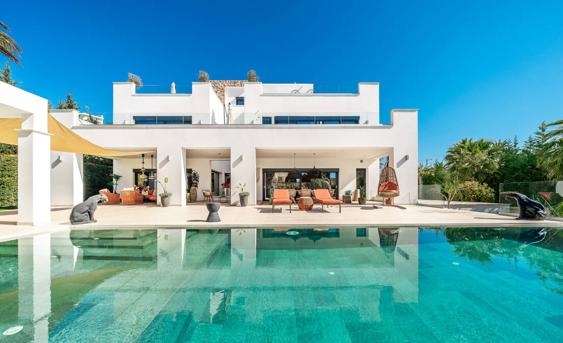 Współczesna willa luksusowa 100 Metrów od plaży w pierwszej lokalizacji blisko udogodnień