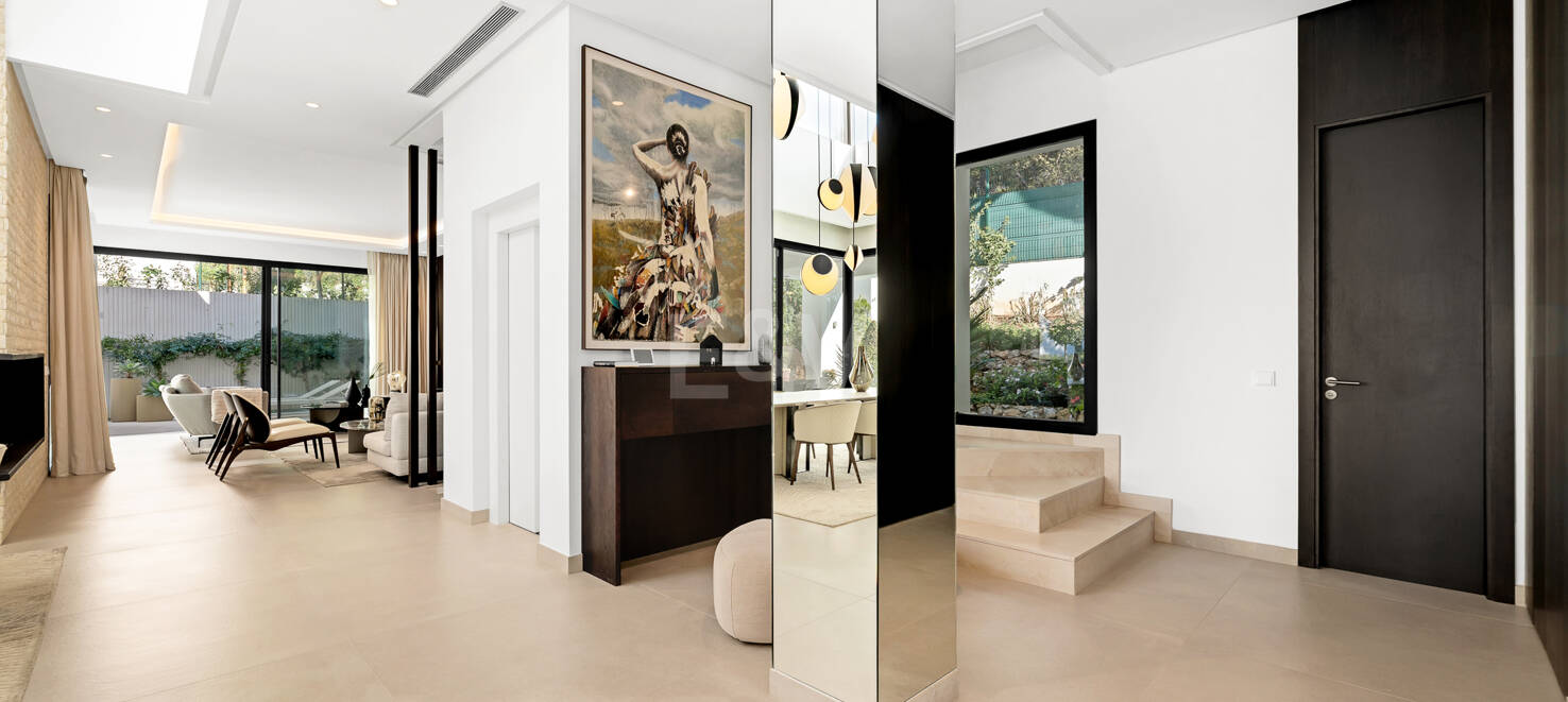 Luxusvilla in geschlossener Wohnanlage in fußläufiger Entfernung zum Strand